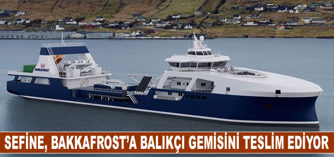 Sefine, Bakkafrost’a balıkçı gemisini teslim ediyor