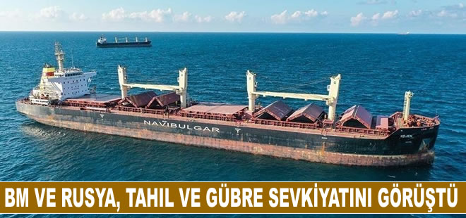 BM yetkilileri ile Rusya heyeti, tahıl ve gübre sevkiyatını görüştü