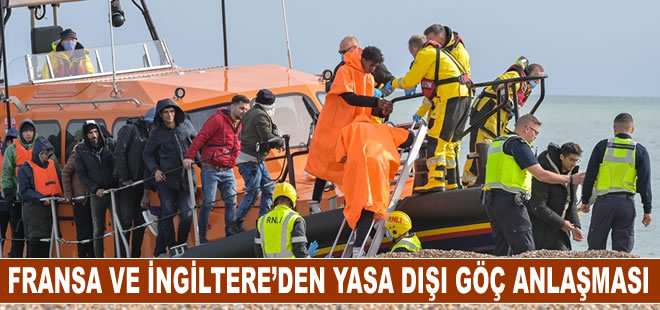 Fransa ile İngiltere, Manş Denizi'nde "yasa dışı göçle ortak mücadele" için anlaştı