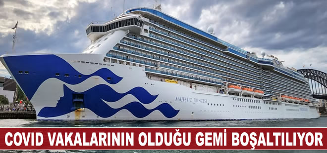 Yolcularının beşte birine Kovid-19 bulaşan gemi Melbourne'da tahliye ediliyor