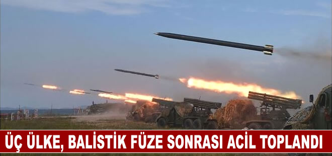 ABD, Japonya ve Güney Kore liderleri, Kuzey Kore'nin fırlattığı kıtalar arası balistik füze sonrası acil toplandı