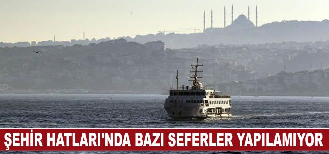 İstanbul'da deniz ulaşımına hava engeli