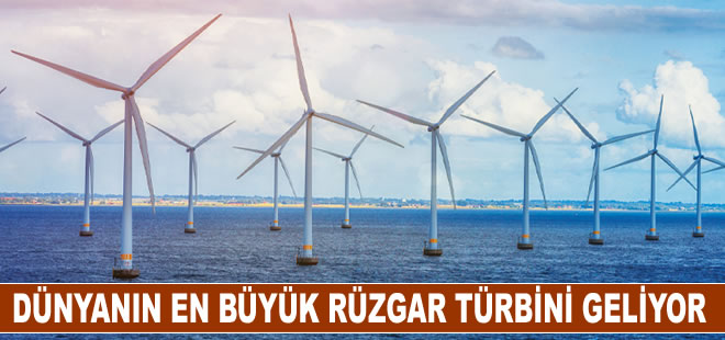 Dünyanın en büyük açık deniz rüzgar türbini, üretim hattından çıktı