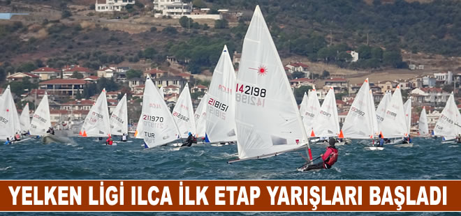 Ayvalık'ta Yelken Ligi ILCA ilk etap yarışları başladı