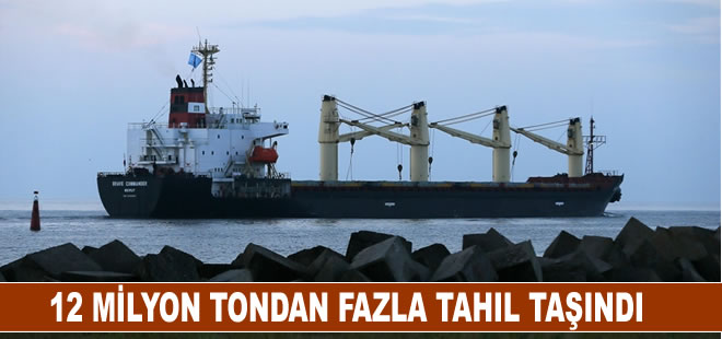 Tahıl koridorundan 501 gemi ile 12 milyon tondan fazla tahıl taşındı