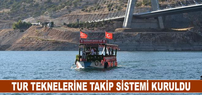 Fırat Nehri'ndeki tur teknelerine takip sistemi kuruldu