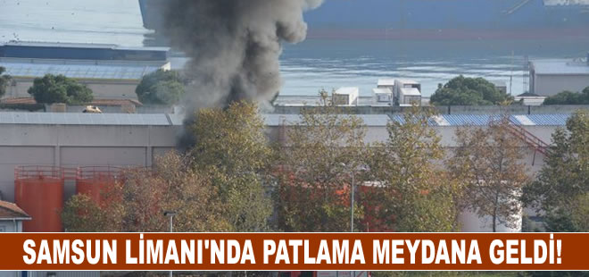 Samsun limanında yağ tankı bomba gibi patladı, facianın eşiğinden dönüldü