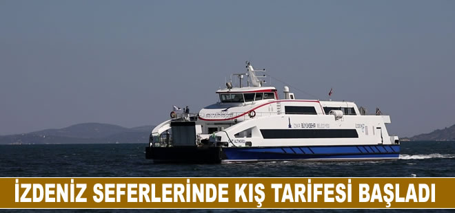 İZDENİZ seferlerinde kış tarifesi başladı