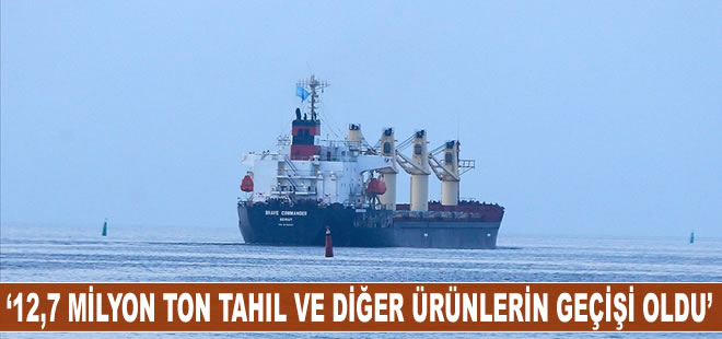 Bakan Kirişci: Tahıl 12,7 milyon ton tahıl ve diğer ürünlerin geçişi oldu