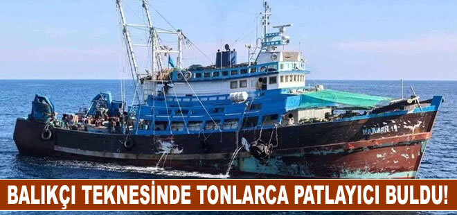 ABD Umman Körfezi'nde durdurduğu teknede tonlarca patlayıcı buldu