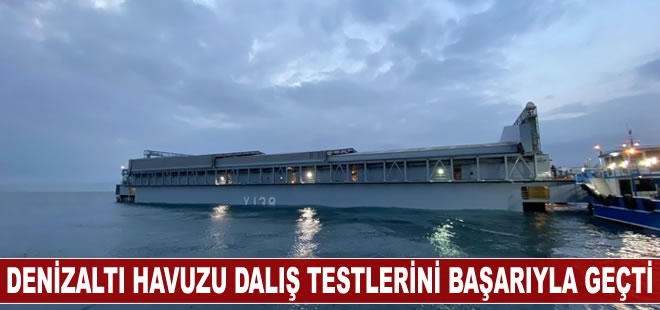 ASFAT’ın Denizaltı Havuzu dalış testlerini başarıyla geçti