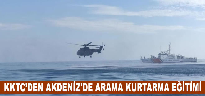 KKTC Güvenlik Kuvvetleri Komutanlığı, Akdeniz'de arama kurtarma eğitimleri icra etti