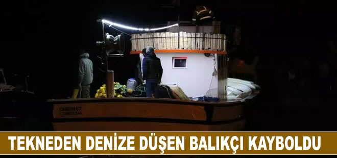 Zonguldak'ta tekneden denize düşen balıkçı kayboldu!