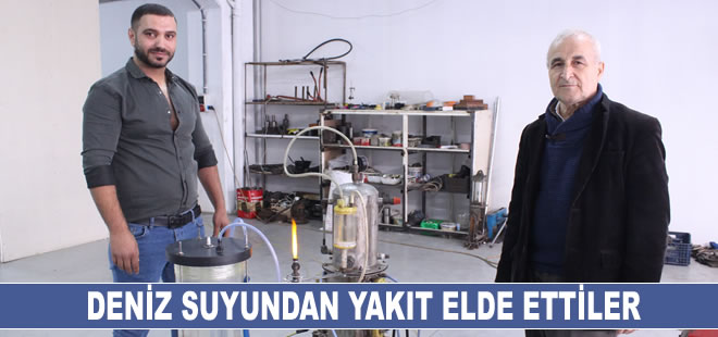 Deniz suyundan yakıt elde ettiler