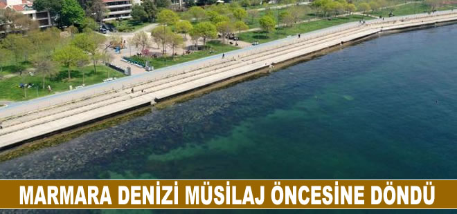 Marmara Denizi müsilaj öncesine döndü