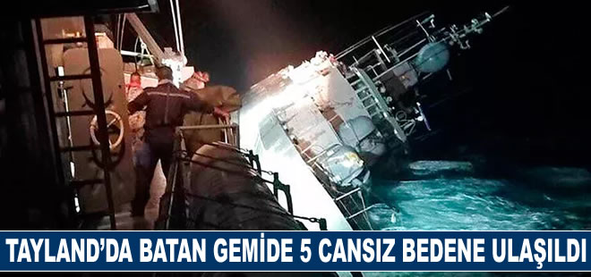 Tayland’da batan gemide 5 cansız bedene ulaşıldı