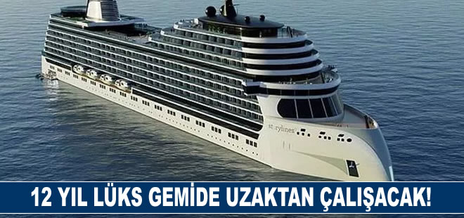 Uzaktan çalışmayı mavi yolculuk ile birleştirdi: Lüks gemide 12 yıllık bilet satın aldı