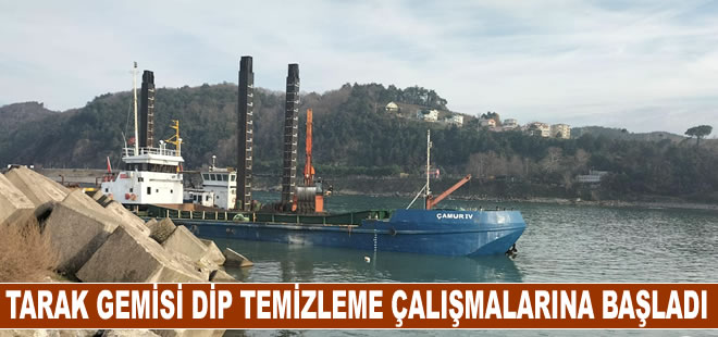 Tarak Gemisi dip temizleme çalışmalarına başladı