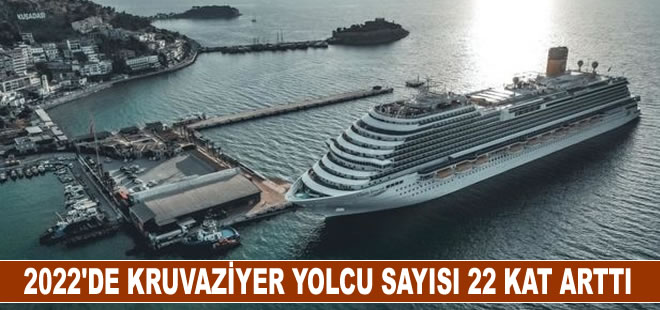 2022'de kruvaziyer yolcu sayısı 22 kat arttı