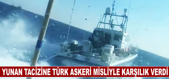 Didim açıklarındaki Yunan tacizine Türk askeri bariyeri