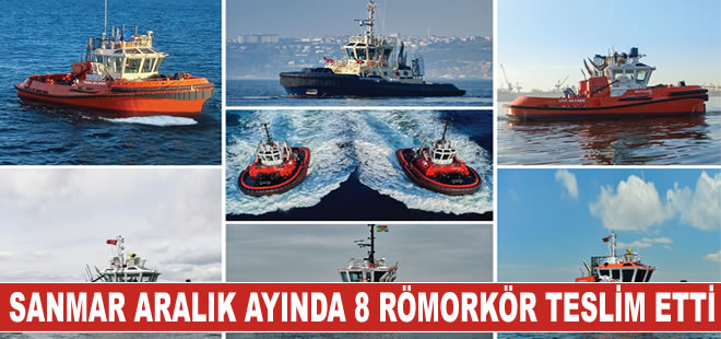 Sanmar Tersaneleri Aralık ayında 8 römorkör teslim etti