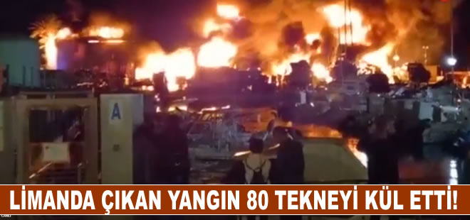 İspanya’da limanda yangın: 80 tekne alev alev yandı!