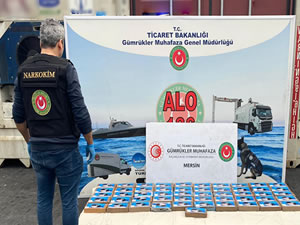 Mersin Limanı'nda 56 kilo kokain ele geçirildi