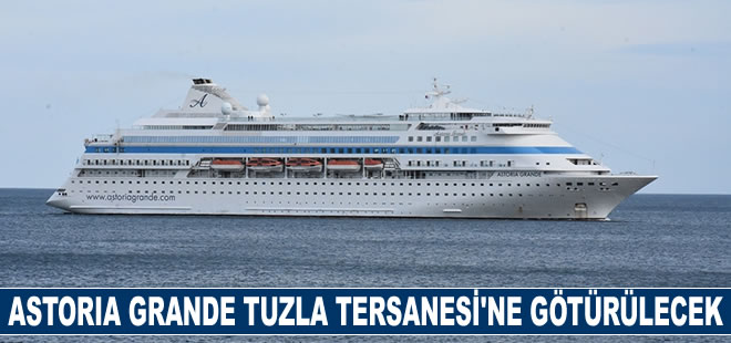 Amasra'da limandaki usturmaçalara çarpan yolcu gemisi, onarım için Tuzla Tersanesi'ne götürülecek