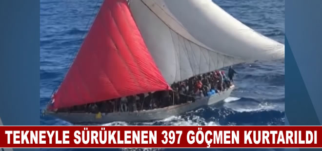 Bahamalar’da tekneyle sürüklenen 397 göçmen kurtarıldı