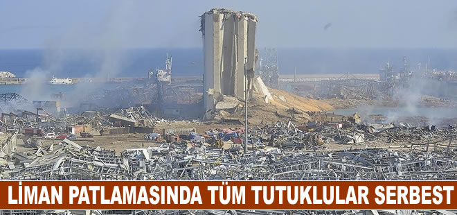 Lübnan'daki liman patlamasında tüm tutukluların serbest bırakılmasına karar verildi