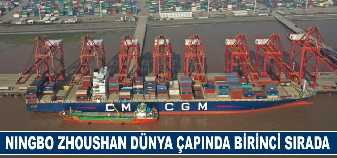 Ningbo Zhoushan Limanının Kargo Hacmi, 2022'de Dünya Çapında Birinci Sırada Yer Aldı