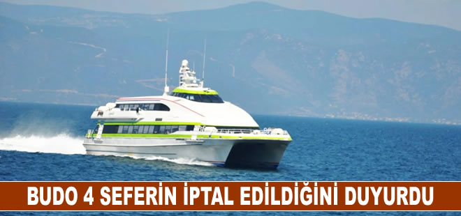 Bursa-İstanbul deniz otobüsü hattında 4 sefer iptal edildi