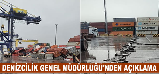 Denizcilik Genel Müdürlüğü'nden limanlarda hasar tespiti ile ilgili açıklama