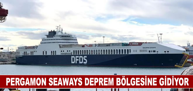 PERGAMON SEAWAYS deprem bölgesine gidiyor