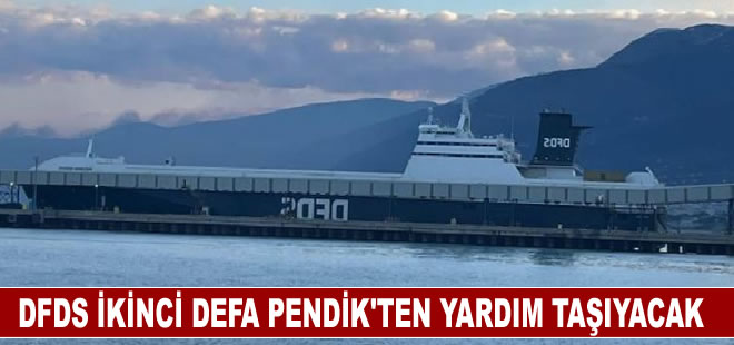 DFDS ikinci defa Pendik'ten yardım taşıyacak