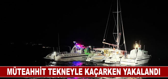 Marmaris'te yelkenli tekneyle kaçmaya çalışan müteahhit yakalandı