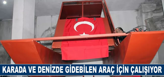 Karada ve denizde gidebilen arama kurtarma aracı yapmak için çalışıyor