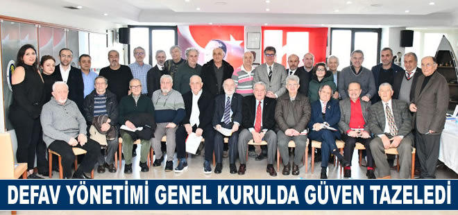 DEFAV yönetimi genel kuruldan güven oyu aldı