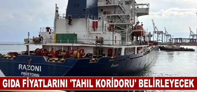 Gıda fiyatlarının seyrini 'Tahıl Koridoru' belirleyecek