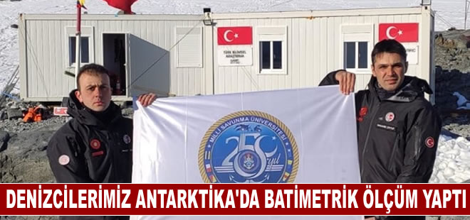 Türk denizcileri Antarktika kıtasında batimetrik ölçüm yaptı