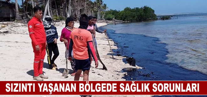 Filipinler'de petrol sızıntısının ulaştığı kıyı bölgesinin sakinleri sağlık sorunları yaşıyor