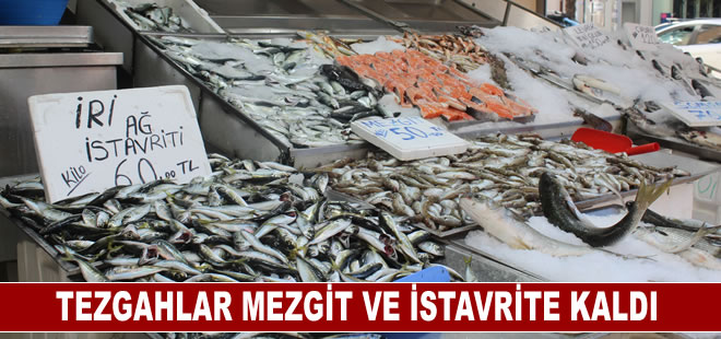 Balık sezonunda sona yaklaşıldı, tezgahlar mezgit ve istavrite kaldı