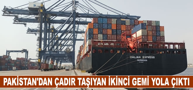 Pakistan'dan Türkiye'ye 8 bin 200 kışlık çadır taşıyan ikinci gemi yola çıktı