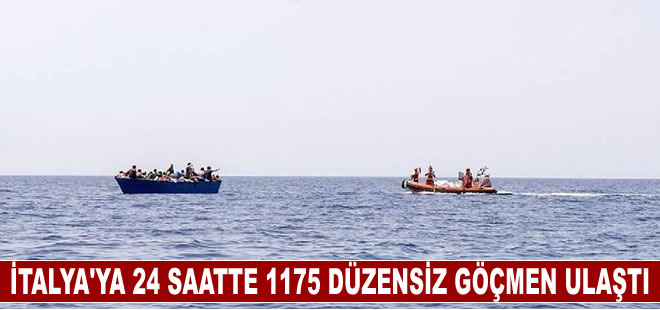 İtalya'ya son 24 saatte 1175 düzensiz göçmen ulaştı