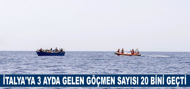 İtalya'ya yılbaşından beri deniz yoluyla gelen düzensiz göçmen sayısı 20 bini geçti