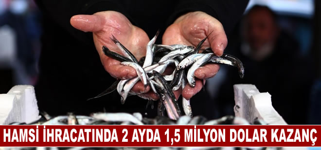 Türkiye 2 ayda hamsi ihracatından 1,5 milyon dolar kazandı