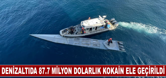 Kolombiya’da denizaltıda 87.7 milyon dolarlık kokain ele geçirildi