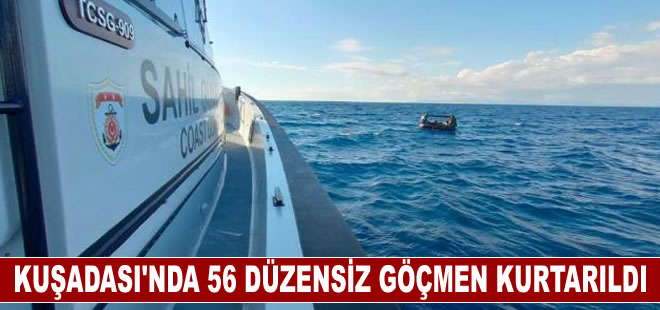 Yunanistan'ın ölüme terk ettiği 56 düzensiz göçmen kurtarıldı