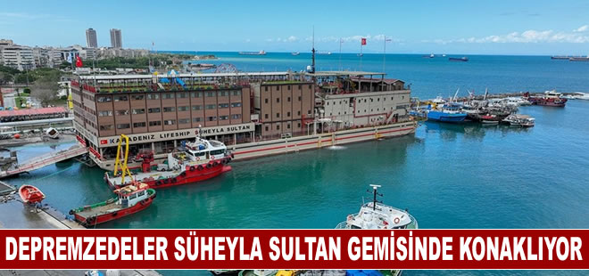 İskenderun'daki depremzedeler Karadeniz Lifeship Süheyla Sultan gemisinde konaklıyor