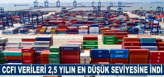 Çin'in konteyner nakliye endeksi 2,5 yılın en düşük seviyesine indi